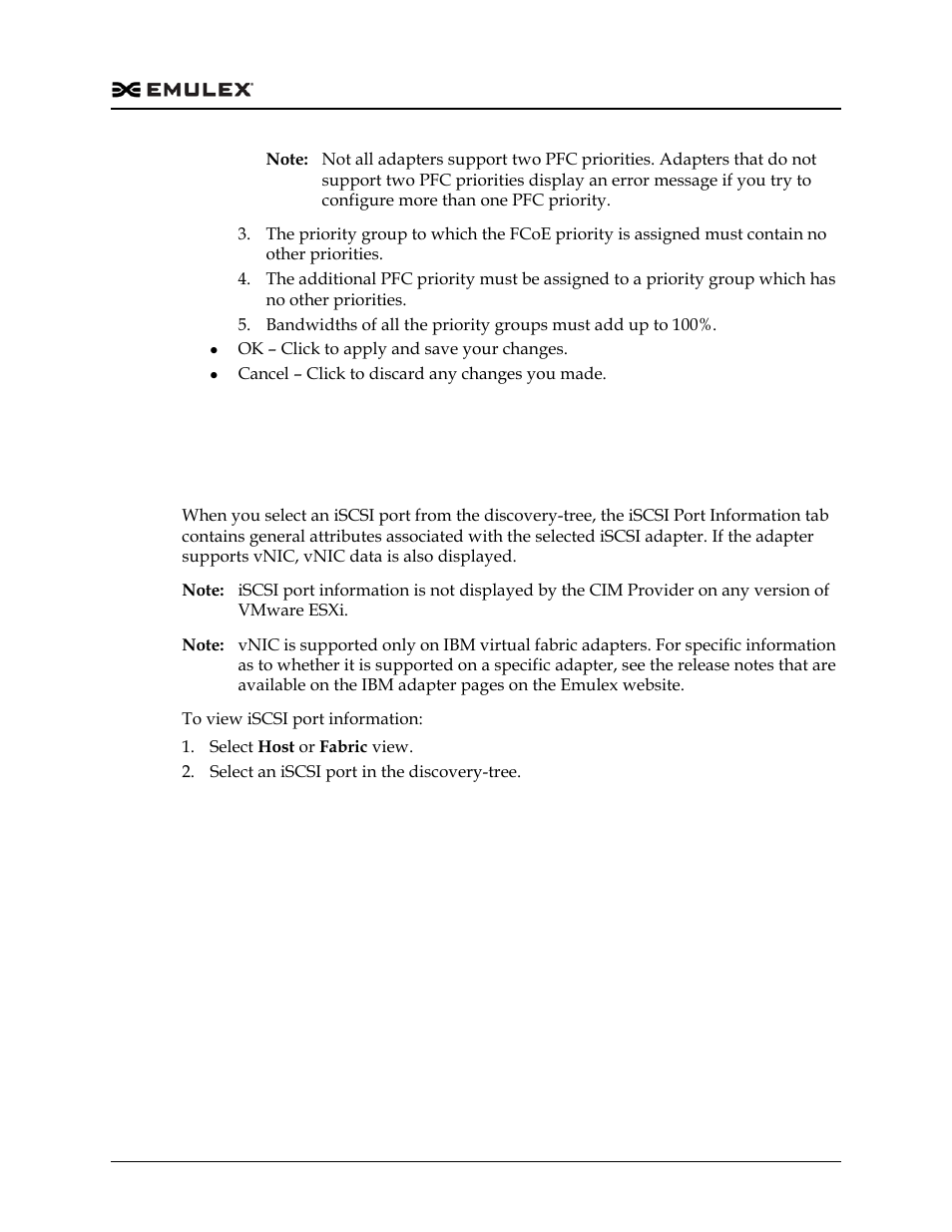 Iscsi, Viewing iscsi port information | Dell Emulex Family of Adapters User Manual | Page 163 / 1815