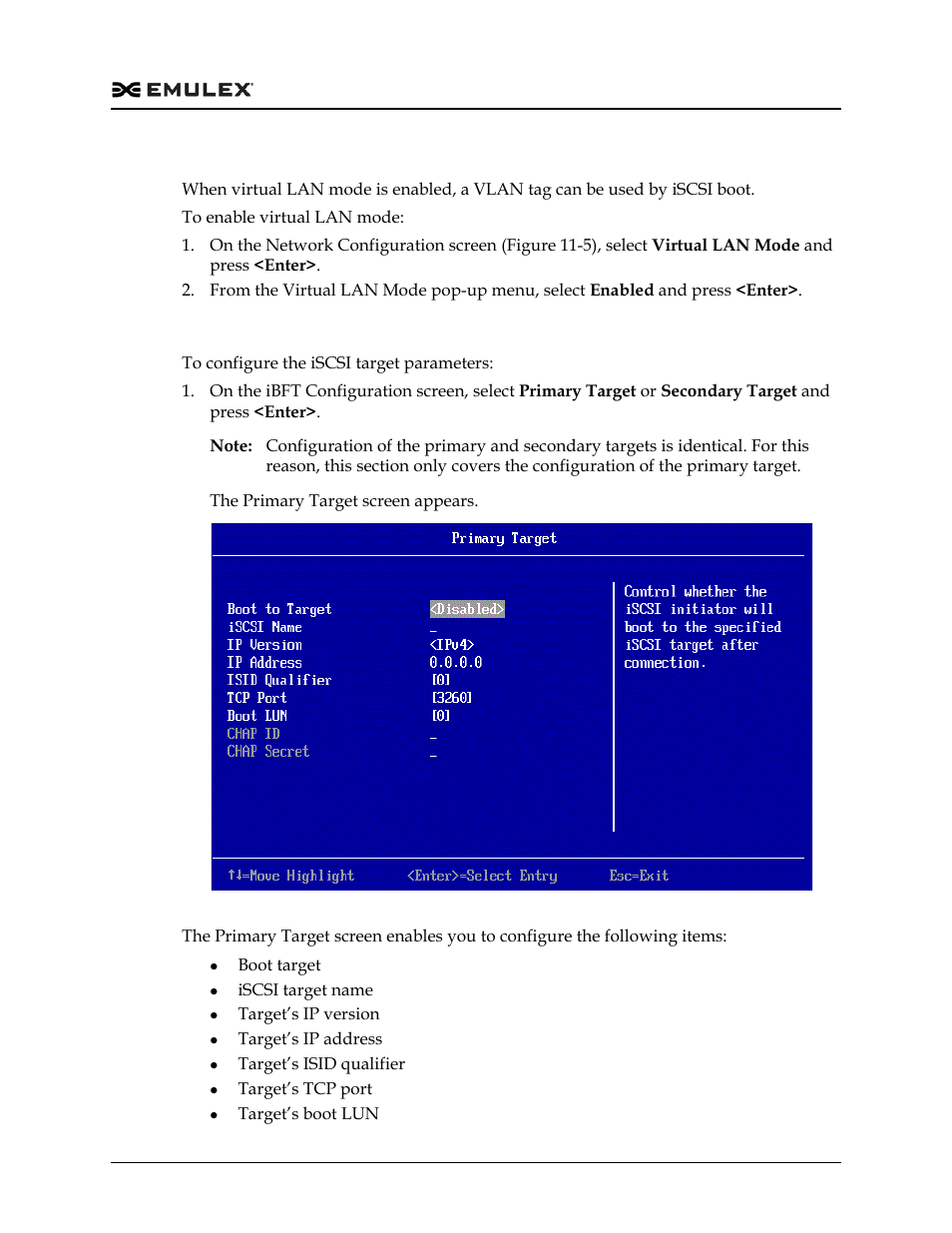 Configuring the primary and secondary targets, Figure 11-6 | Dell Emulex Family of Adapters User Manual | Page 1634 / 1815