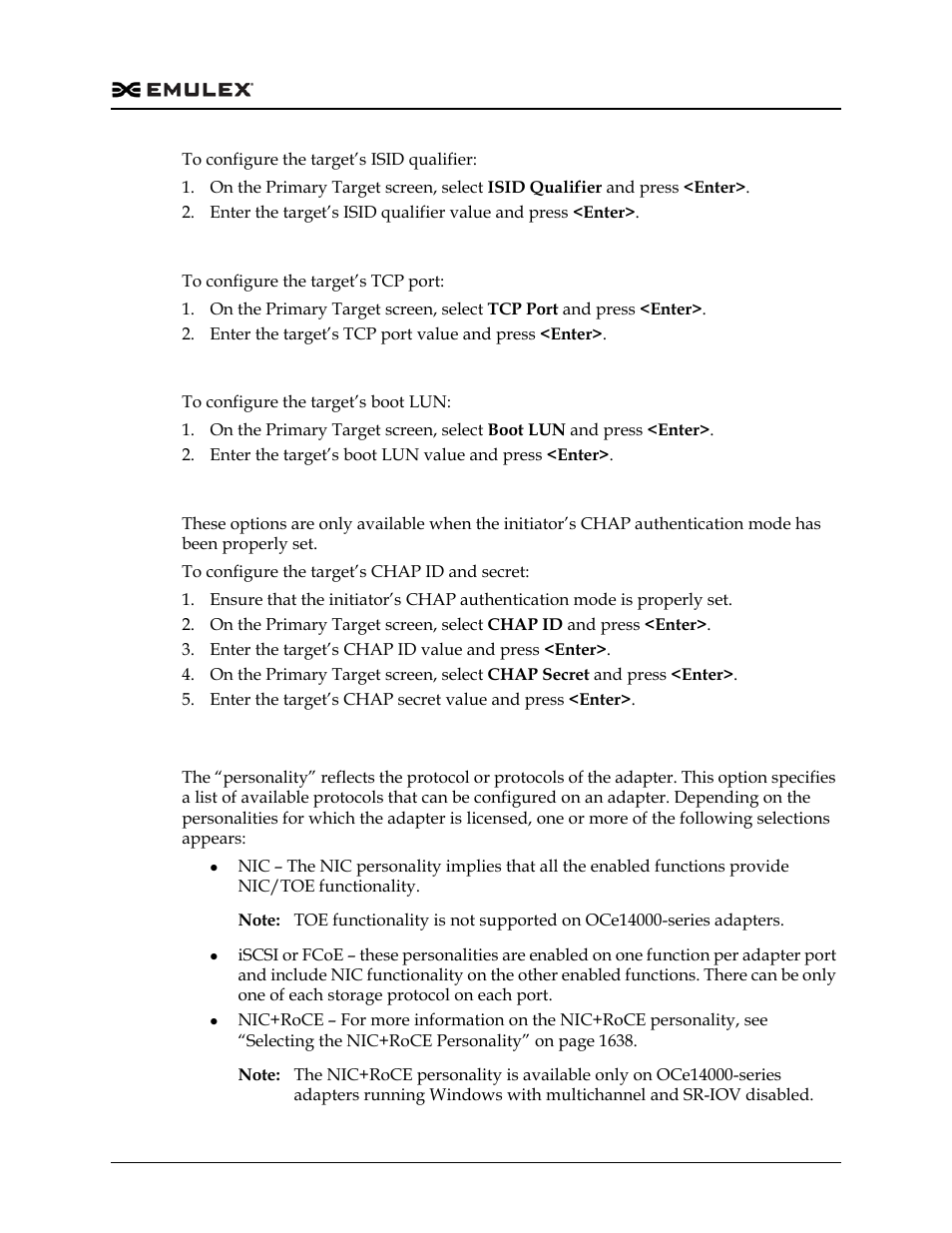 Configuring personality, Configuring personality” on | Dell Emulex Family of Adapters User Manual | Page 1636 / 1815