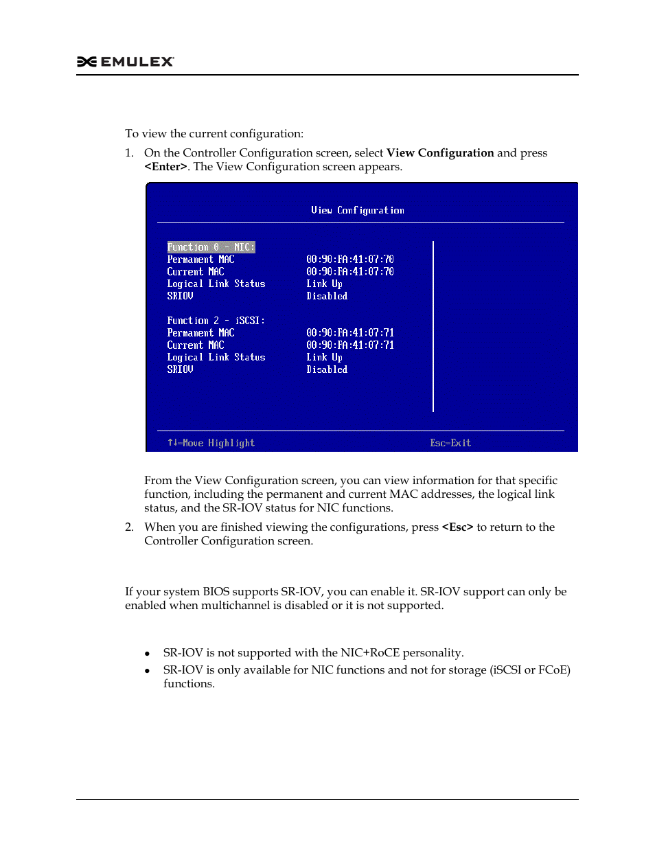 Viewing the configuration, Configuring sr-iov, Figure 11-11 | Dell Emulex Family of Adapters User Manual | Page 1641 / 1815