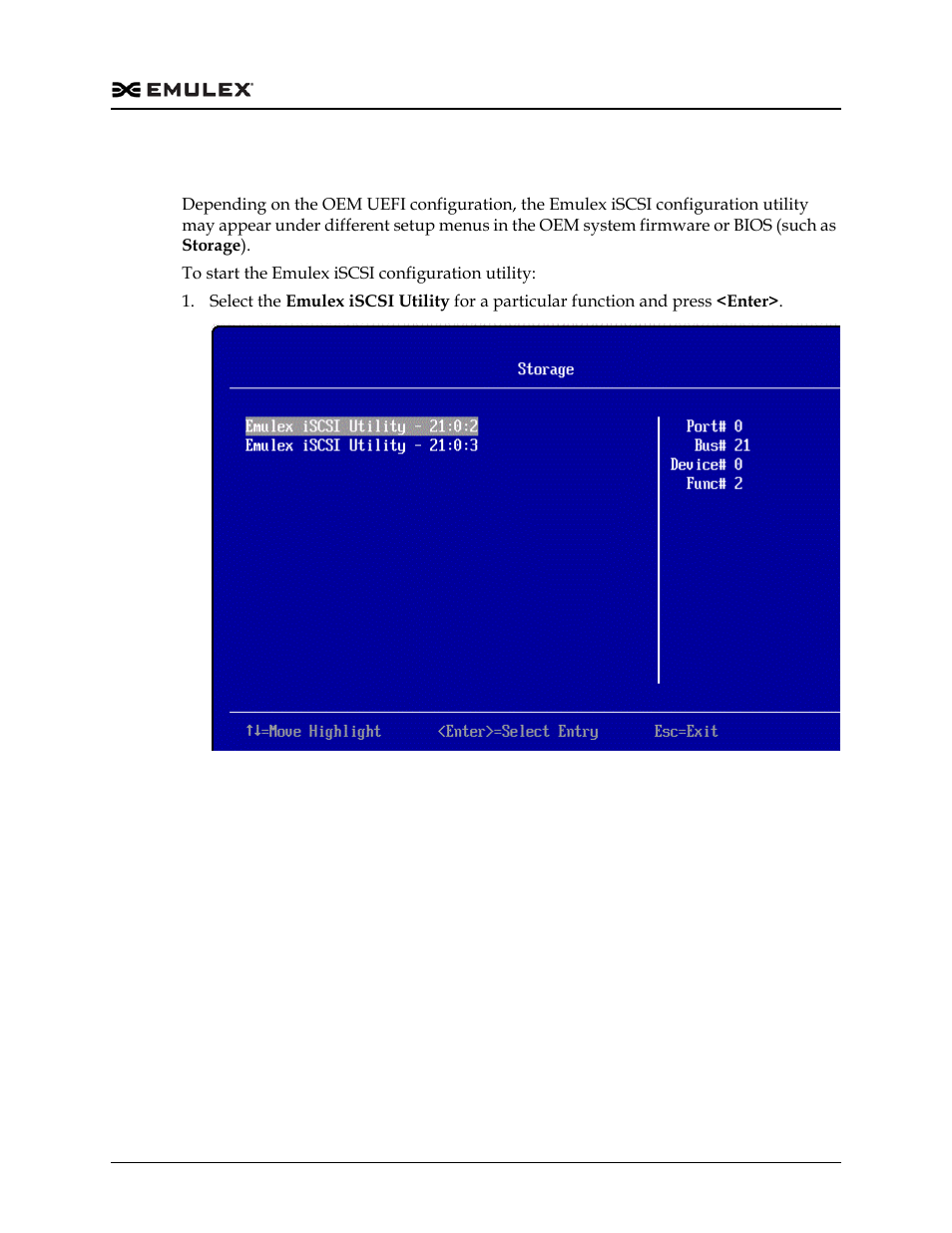 Starting the emulex iscsi configuration utility, Starting the emulex iscsi configuration utility 4, Figure 12-1 | Dell Emulex Family of Adapters User Manual | Page 1664 / 1815
