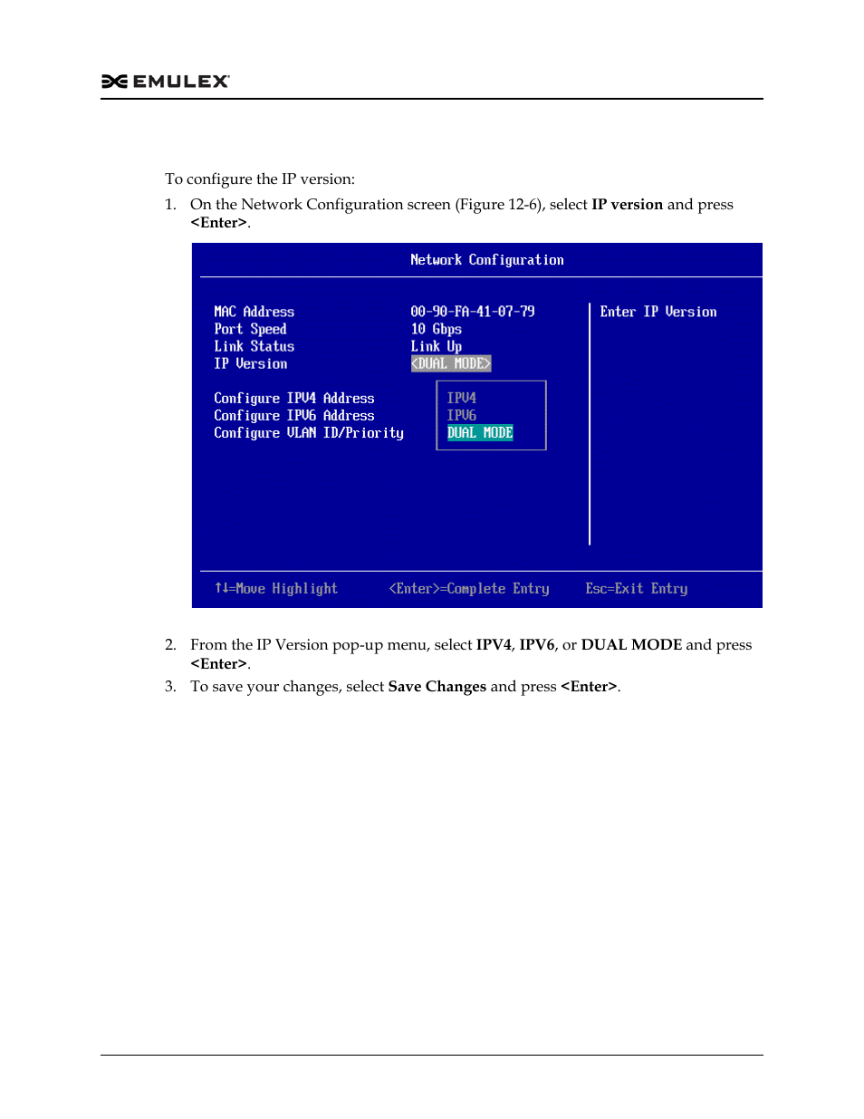Configuring the ip version, Figure 12-7 | Dell Emulex Family of Adapters User Manual | Page 1670 / 1815