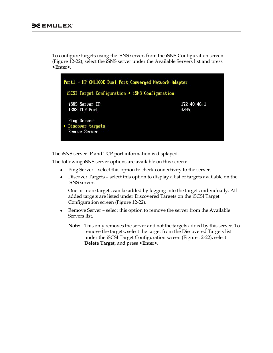 Discovering targets using the isns server, Figure 12-28 | Dell Emulex Family of Adapters User Manual | Page 1691 / 1815