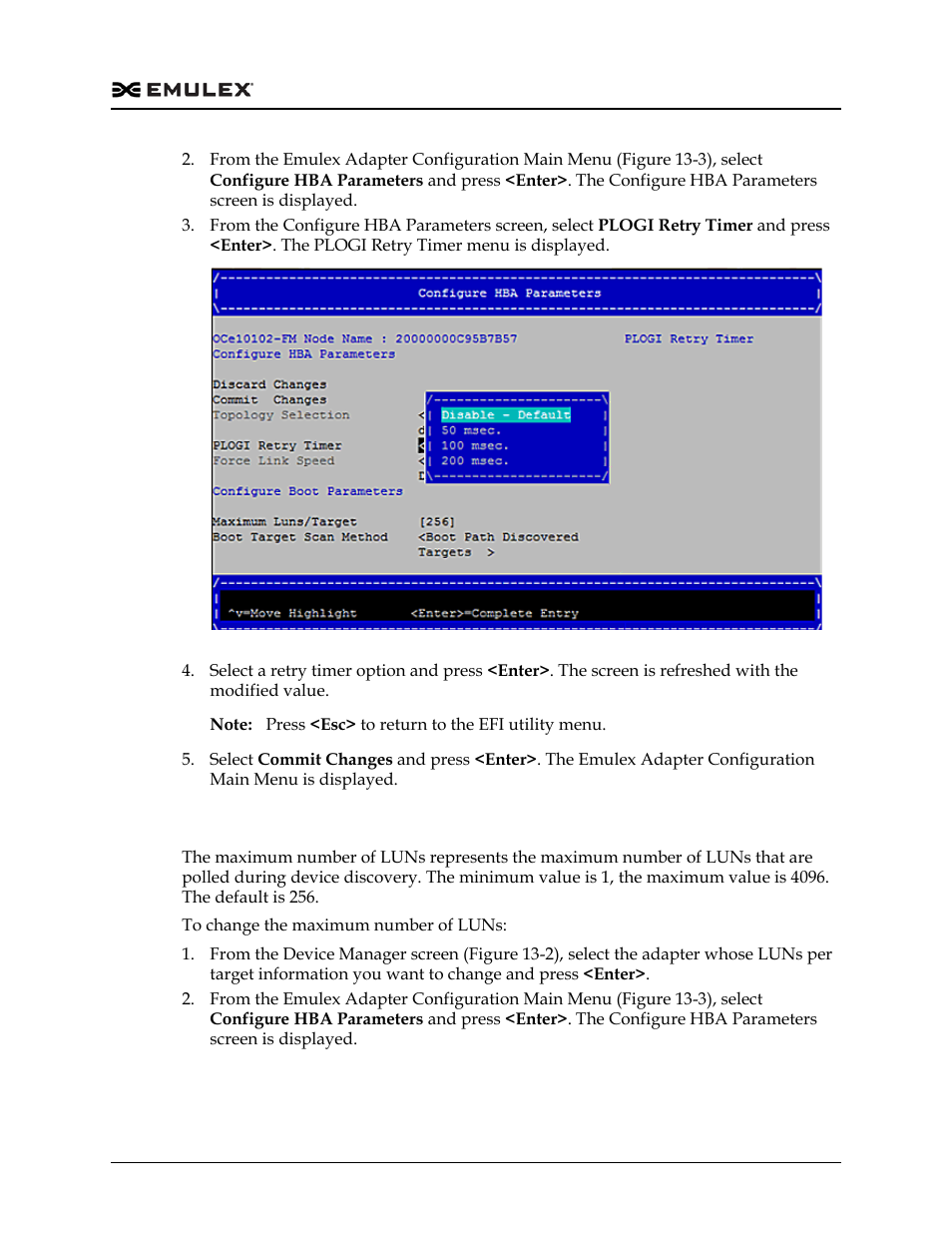 Changing the maximum luns per target, Figure 13-15 | Dell Emulex Family of Adapters User Manual | Page 1705 / 1815