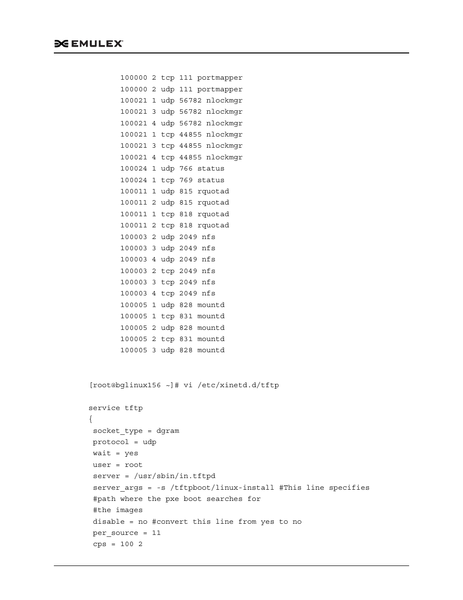 Tftp server setup | Dell Emulex Family of Adapters User Manual | Page 1723 / 1815