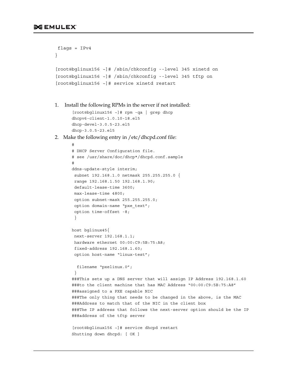 Dhcp server configuration | Dell Emulex Family of Adapters User Manual | Page 1724 / 1815