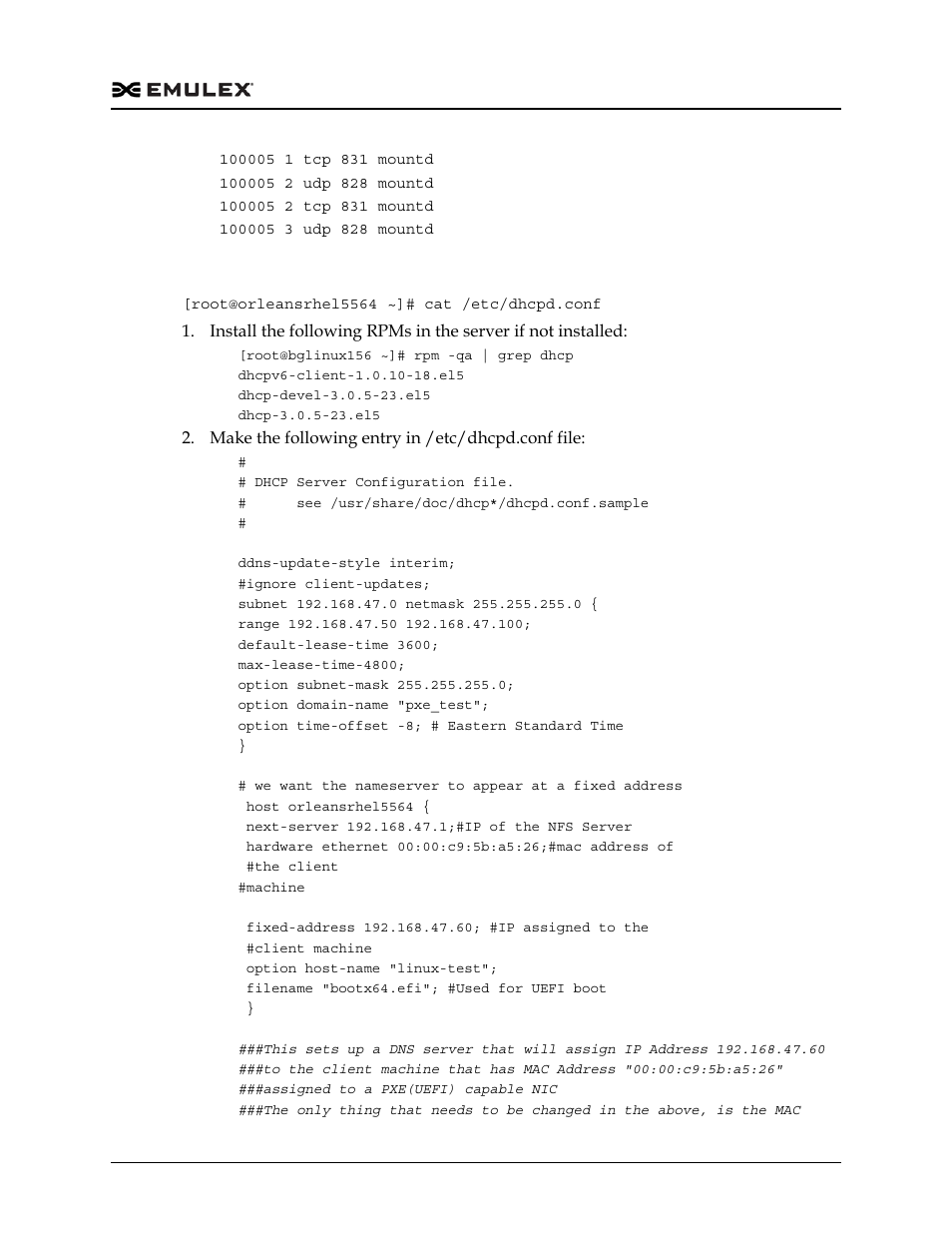 Dhcp server configuration | Dell Emulex Family of Adapters User Manual | Page 1731 / 1815