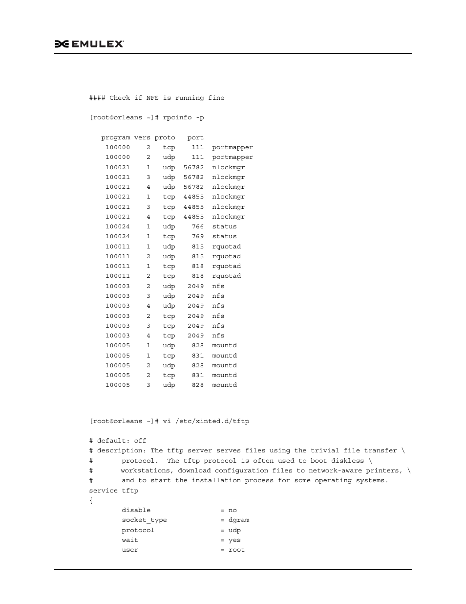 Tftp configuration | Dell Emulex Family of Adapters User Manual | Page 1733 / 1815