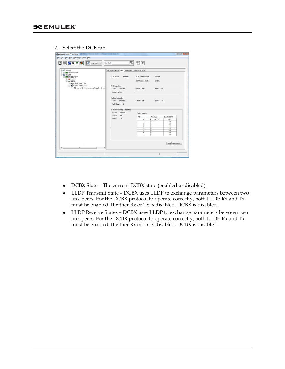 Dcb tab field definitions, Figure 8-42 | Dell Emulex Family of Adapters User Manual | Page 174 / 1815