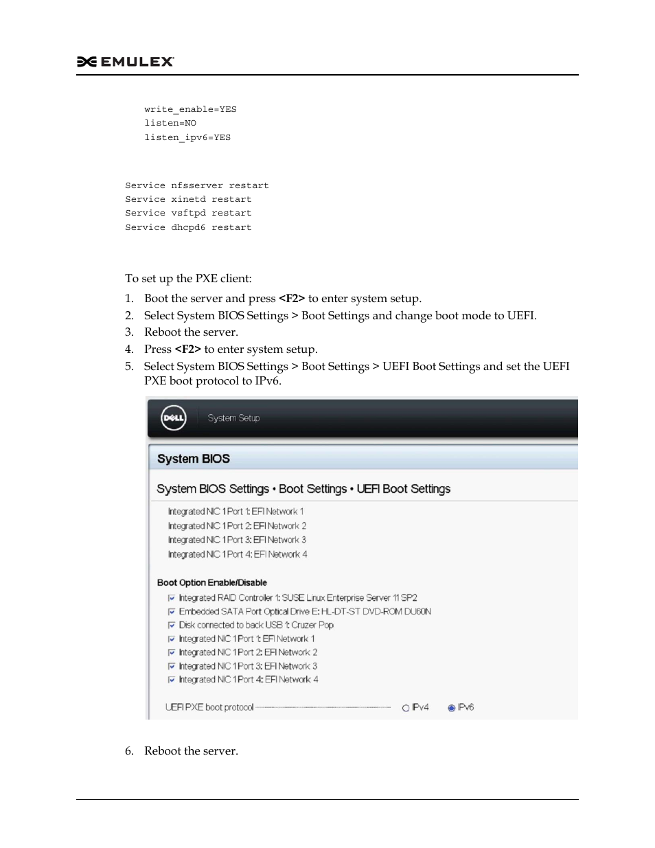 Restart the necessary services, Pxe client setup, Figure c-18 | Dell Emulex Family of Adapters User Manual | Page 1751 / 1815