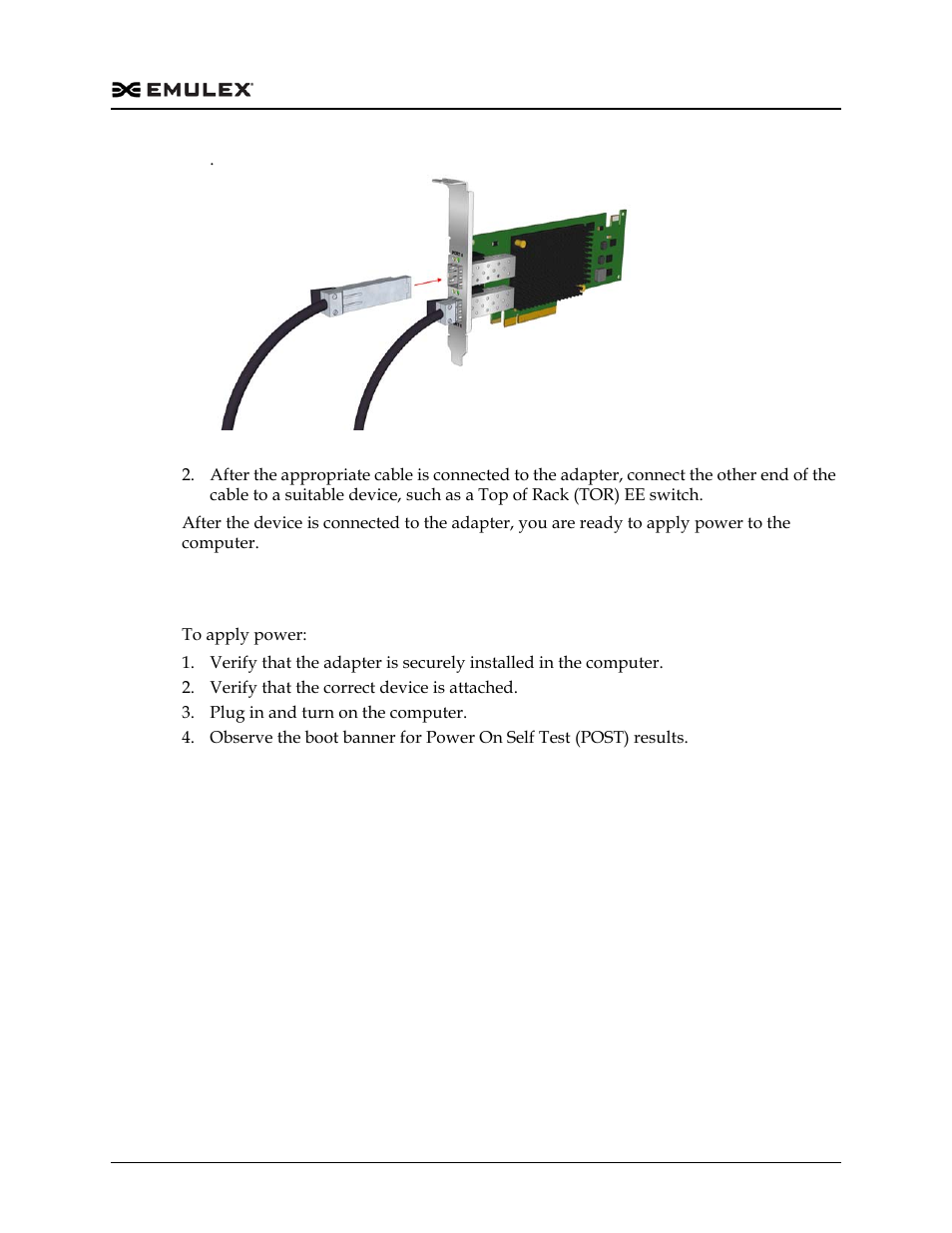 Applying power, Applying power 3, Figure 2-6 | Figure 2-6) | Dell Emulex Family of Adapters User Manual | Page 1813 / 1815