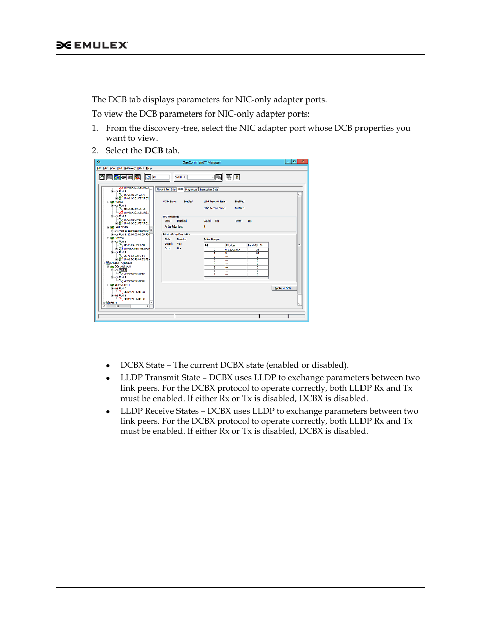 Dcb tab field definitions, Figure 8-48 | Dell Emulex Family of Adapters User Manual | Page 186 / 1815