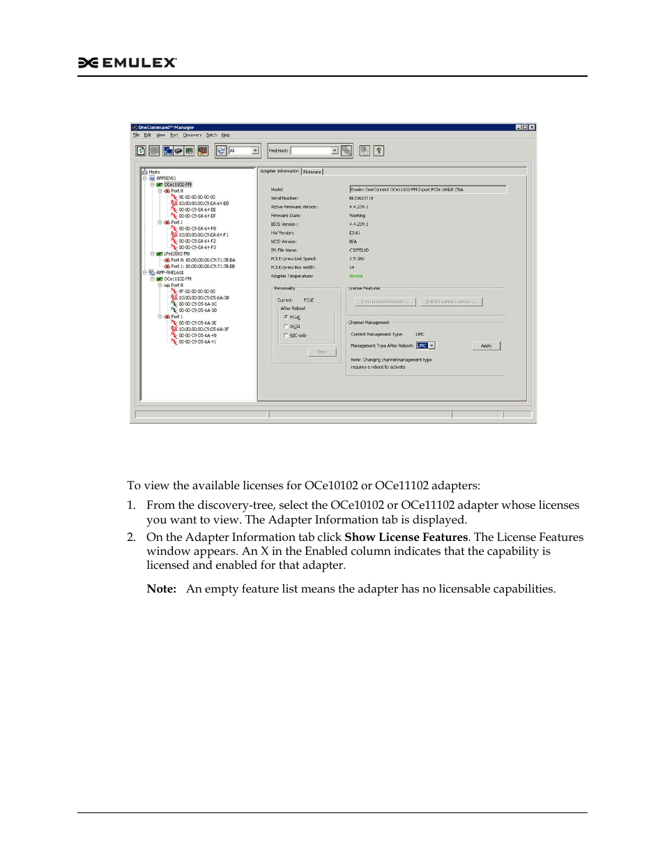 Showing licenses, Figure 8-61 | Dell Emulex Family of Adapters User Manual | Page 205 / 1815