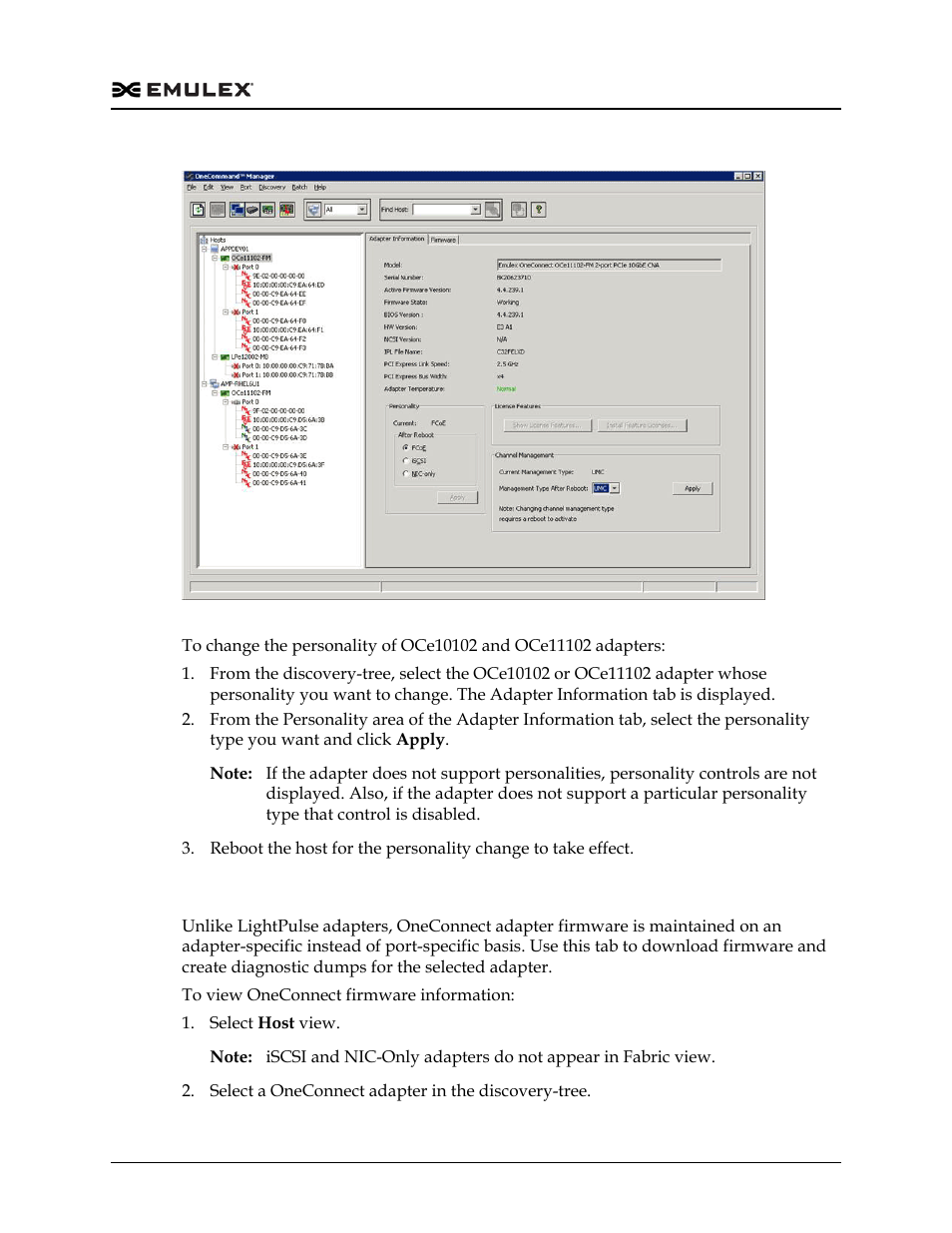 Viewing oneconnect firmware information, Figure 8-64 | Dell Emulex Family of Adapters User Manual | Page 208 / 1815