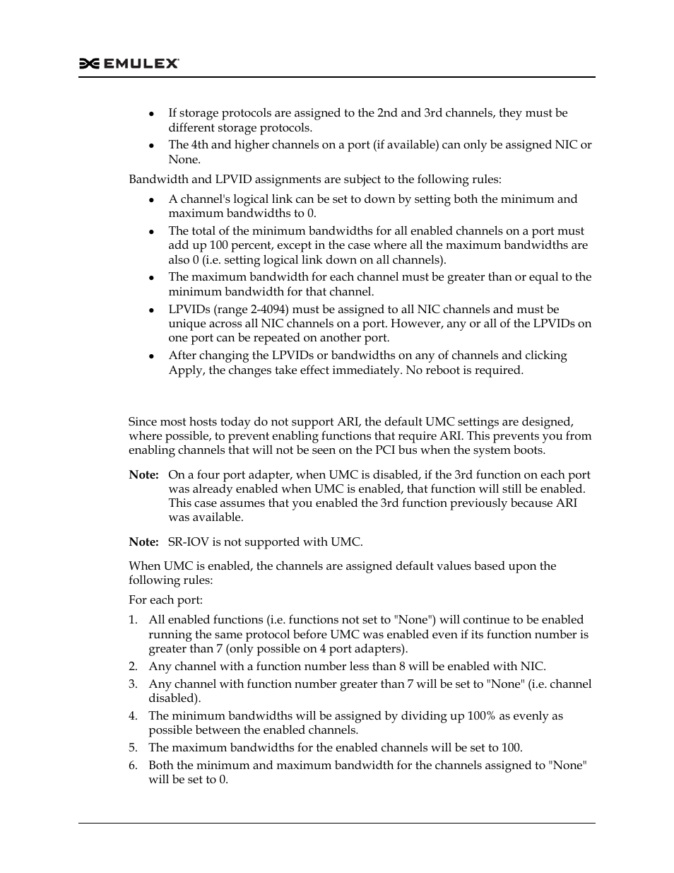 Default umc settings | Dell Emulex Family of Adapters User Manual | Page 224 / 1815