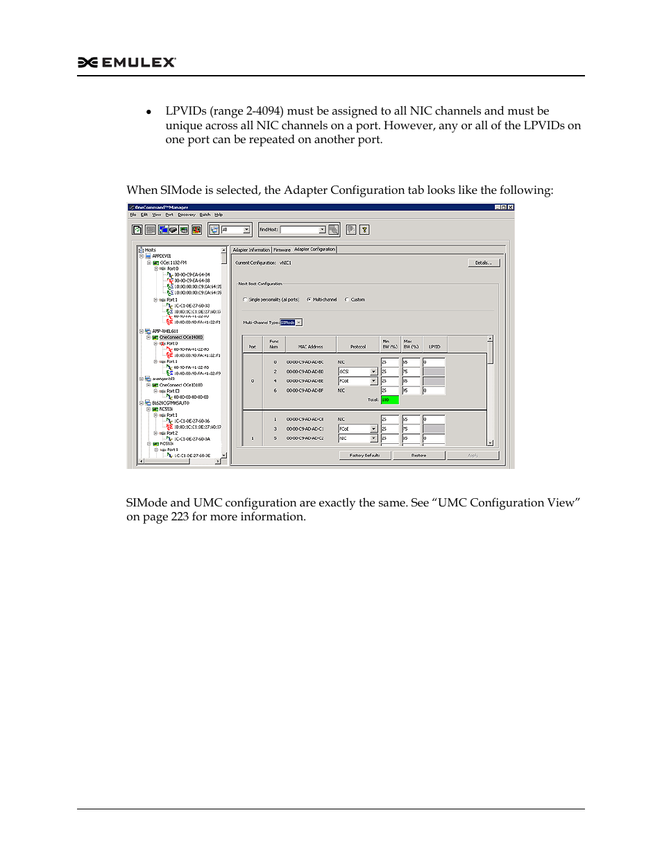 Simode configuration, Figure 8-81 | Dell Emulex Family of Adapters User Manual | Page 227 / 1815