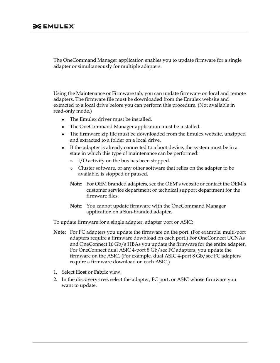 Updating adapter firmware, Updating firmware for a single adapter | Dell Emulex Family of Adapters User Manual | Page 249 / 1815