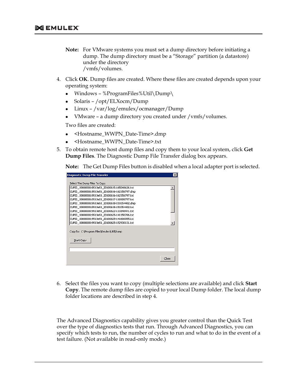 Running advanced diagnostic tests, Figure 13-7 | Dell Emulex Family of Adapters User Manual | Page 271 / 1815