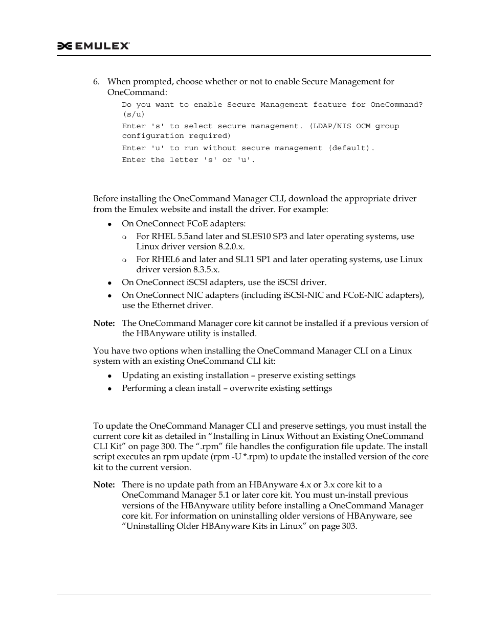 Updating (preserving existing settings) | Dell Emulex Family of Adapters User Manual | Page 302 / 1815