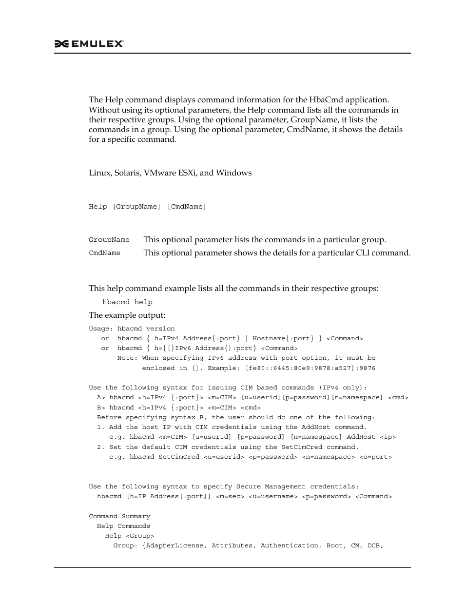 Help | Dell Emulex Family of Adapters User Manual | Page 327 / 1815