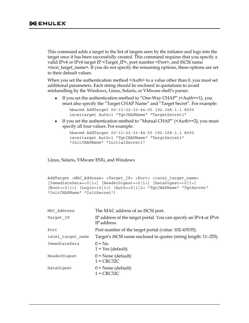 Addtarget | Dell Emulex Family of Adapters User Manual | Page 374 / 1815