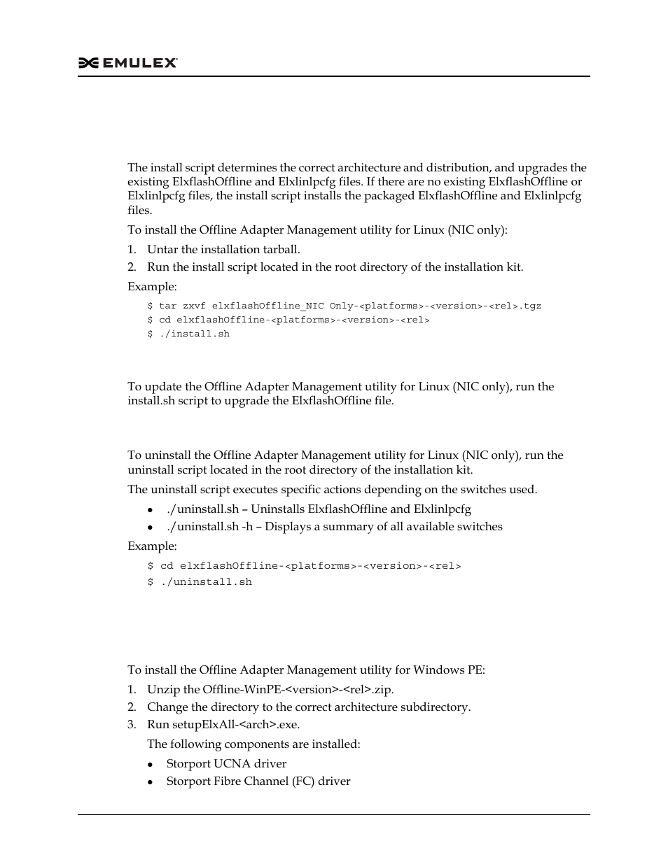 Updating, Uninstalling | Dell Emulex Family of Adapters User Manual | Page 462 / 1815