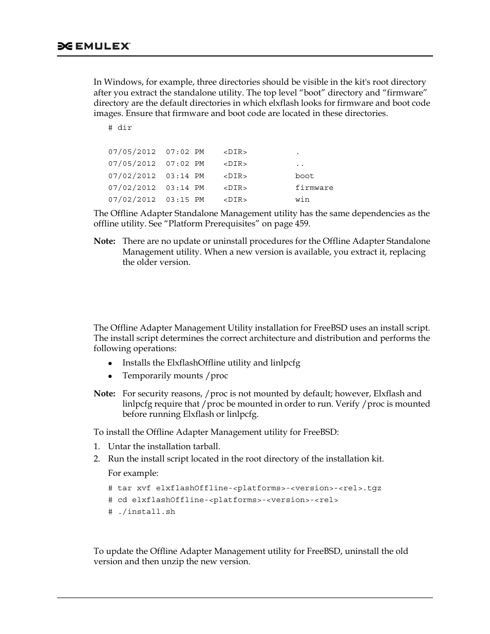 Updating | Dell Emulex Family of Adapters User Manual | Page 465 / 1815