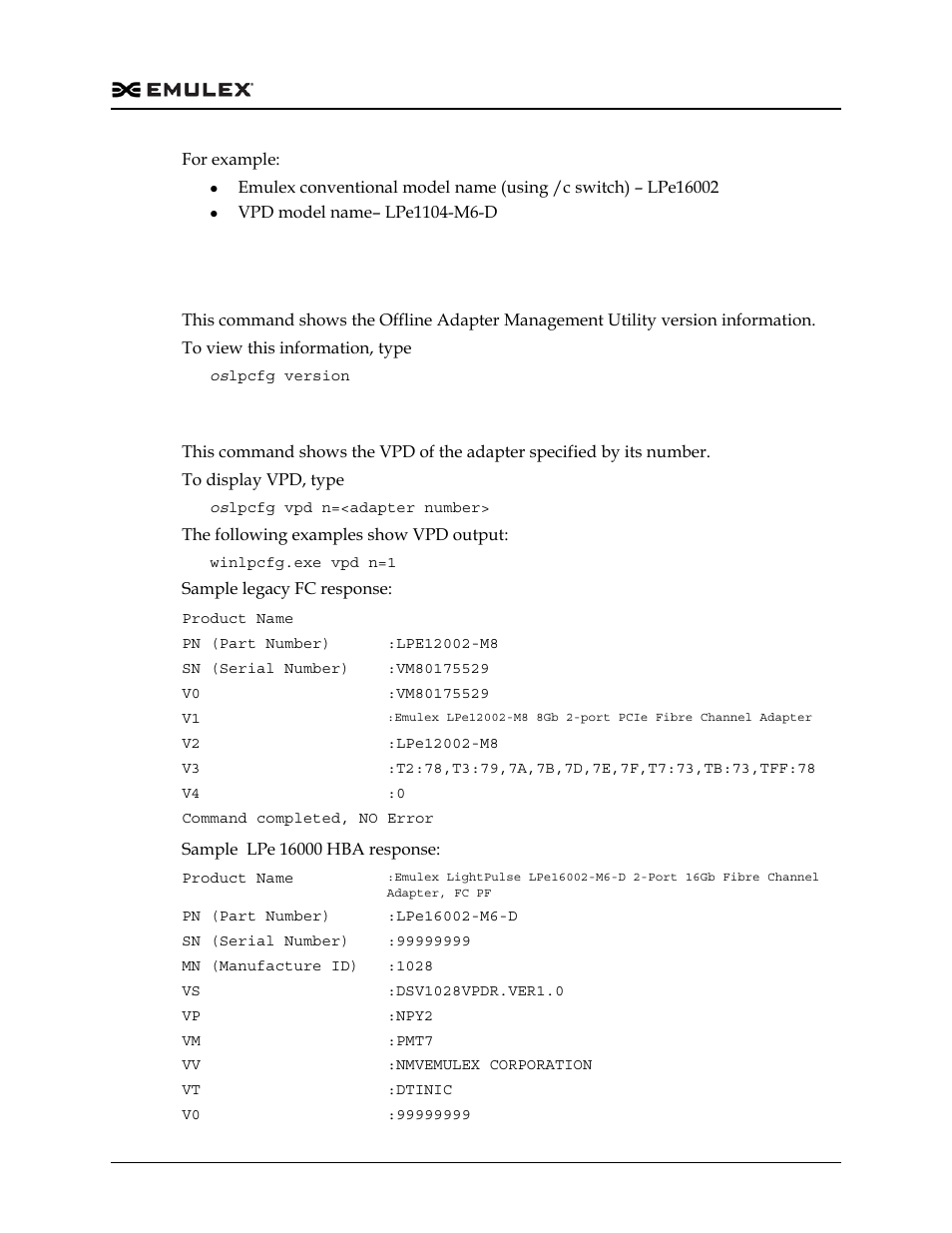 Viewing vpd | Dell Emulex Family of Adapters User Manual | Page 492 / 1815
