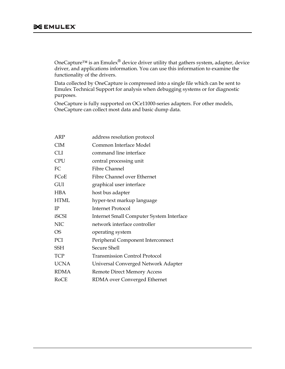 Introduction, Abbreviations | Dell Emulex Family of Adapters User Manual | Page 522 / 1815
