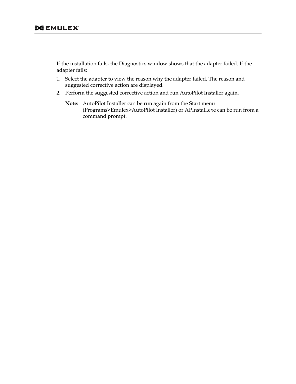 Installation failure | Dell Emulex Family of Adapters User Manual | Page 554 / 1815