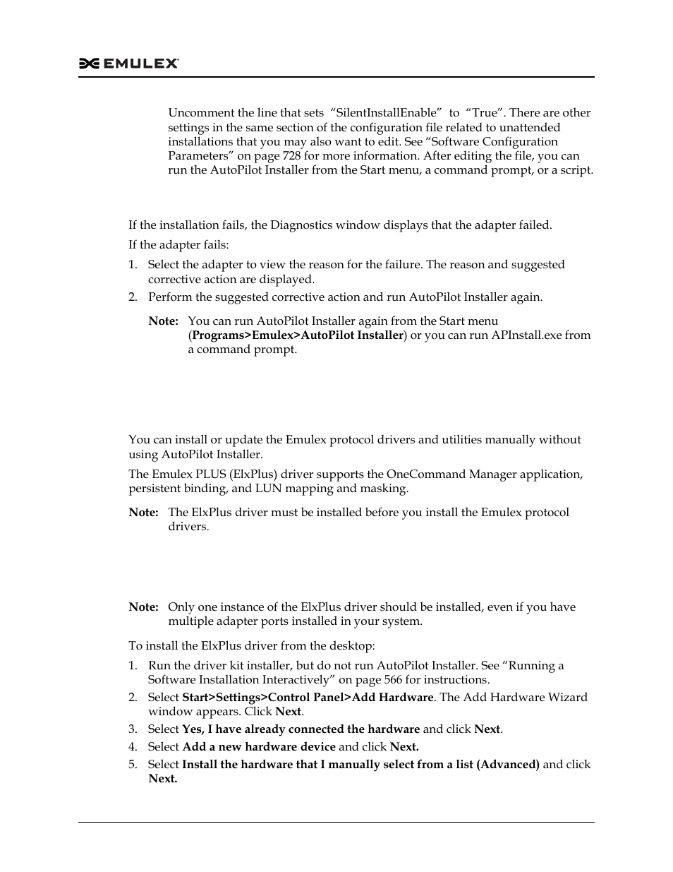 Installation failure | Dell Emulex Family of Adapters User Manual | Page 571 / 1815