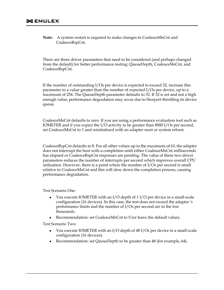 Performance testing | Dell Emulex Family of Adapters User Manual | Page 588 / 1815
