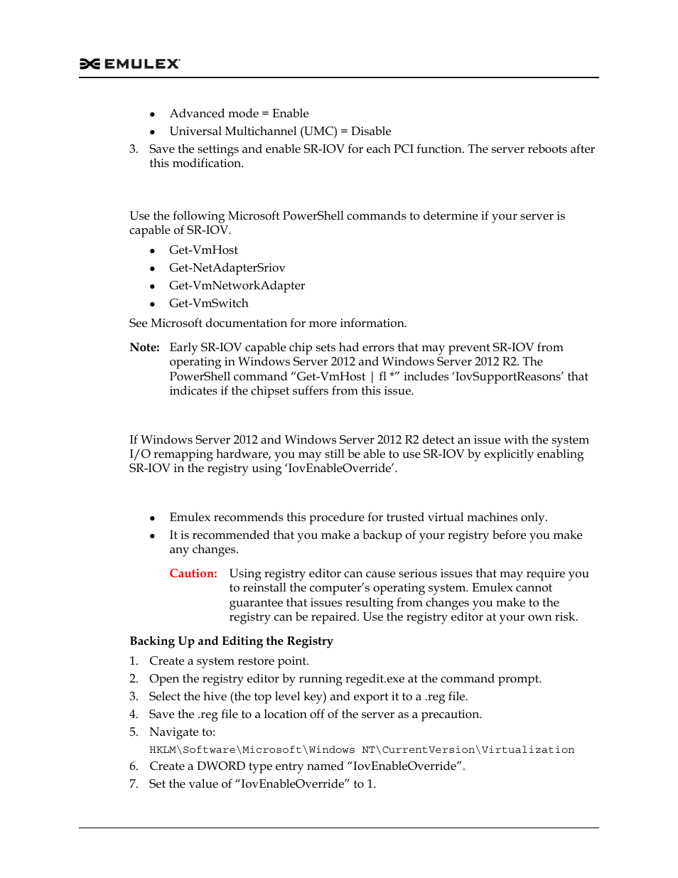 Sr-iov server validation | Dell Emulex Family of Adapters User Manual | Page 622 / 1815