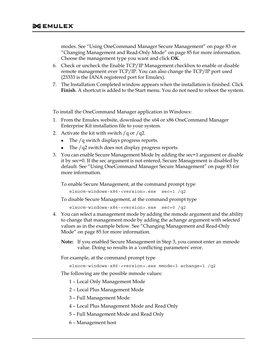 Unattended installation in windows | Dell Emulex Family of Adapters User Manual | Page 63 / 1815