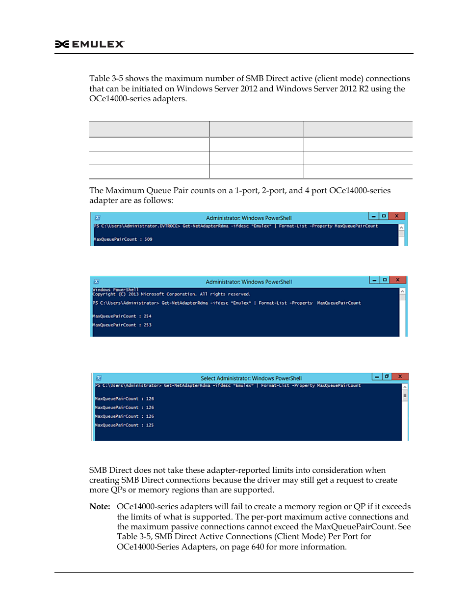 Figure 3-16, Figure 3-17, Figure 3-18 | Table 3-5 | Dell Emulex Family of Adapters User Manual | Page 640 / 1815