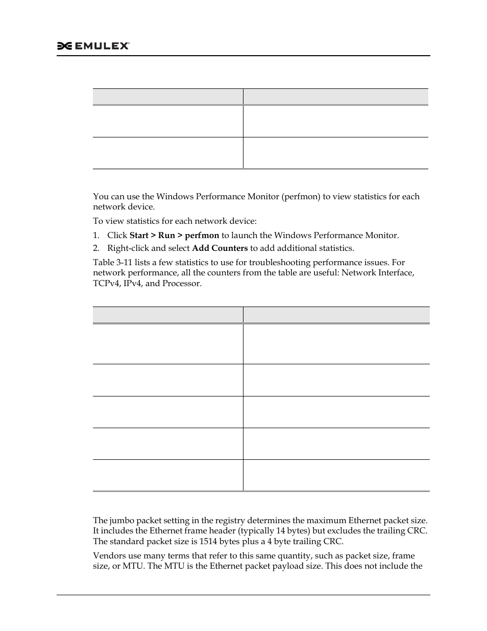 Table 3-11 | Dell Emulex Family of Adapters User Manual | Page 653 / 1815