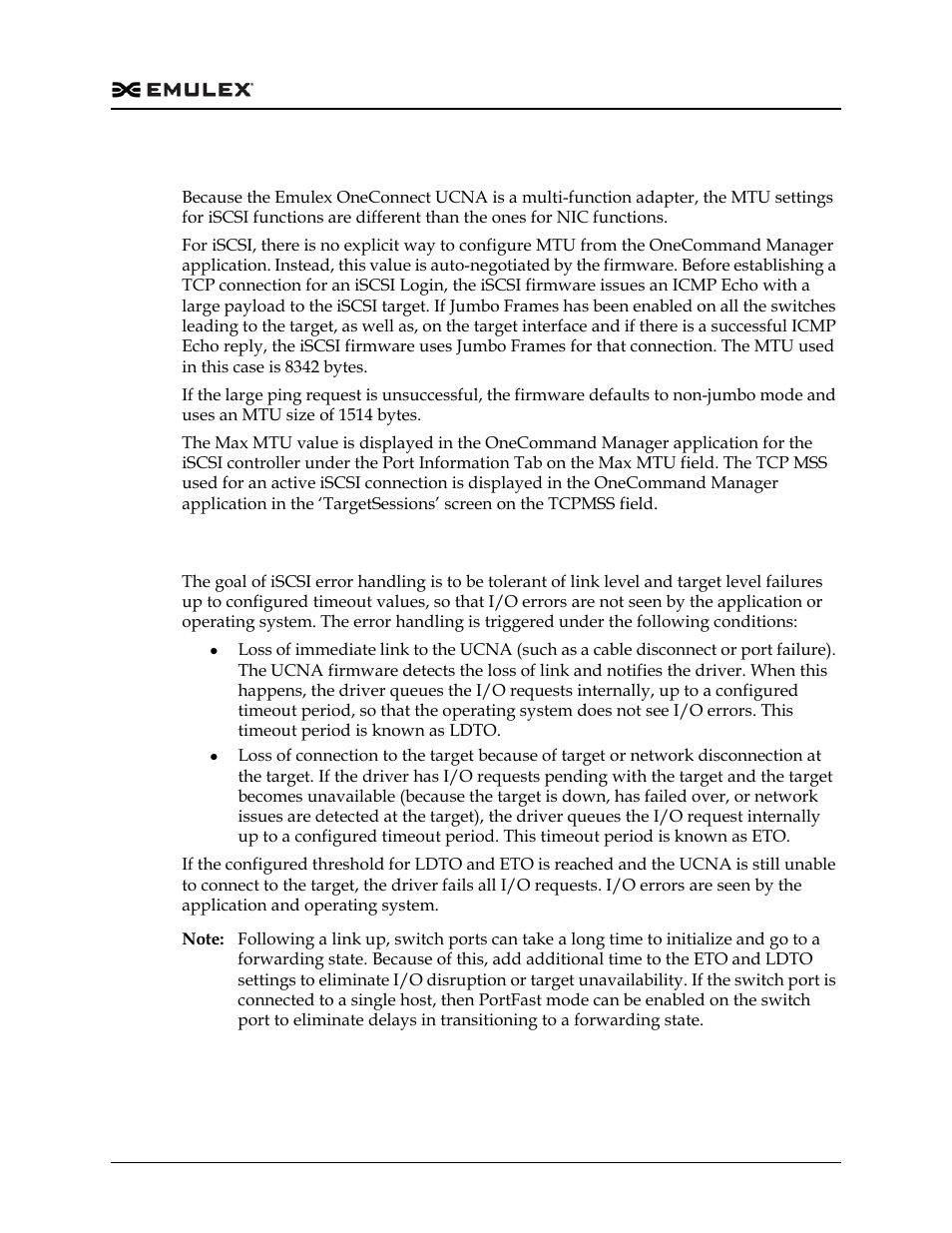 Iscsi error handling | Dell Emulex Family of Adapters User Manual | Page 667 / 1815