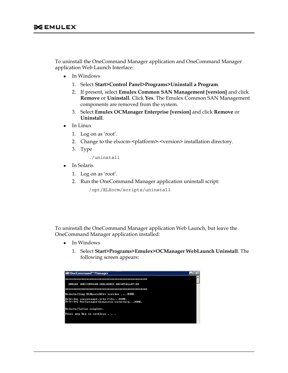 Uninstalling the onecommand manager application, Figure 2-2 | Dell Emulex Family of Adapters User Manual | Page 73 / 1815