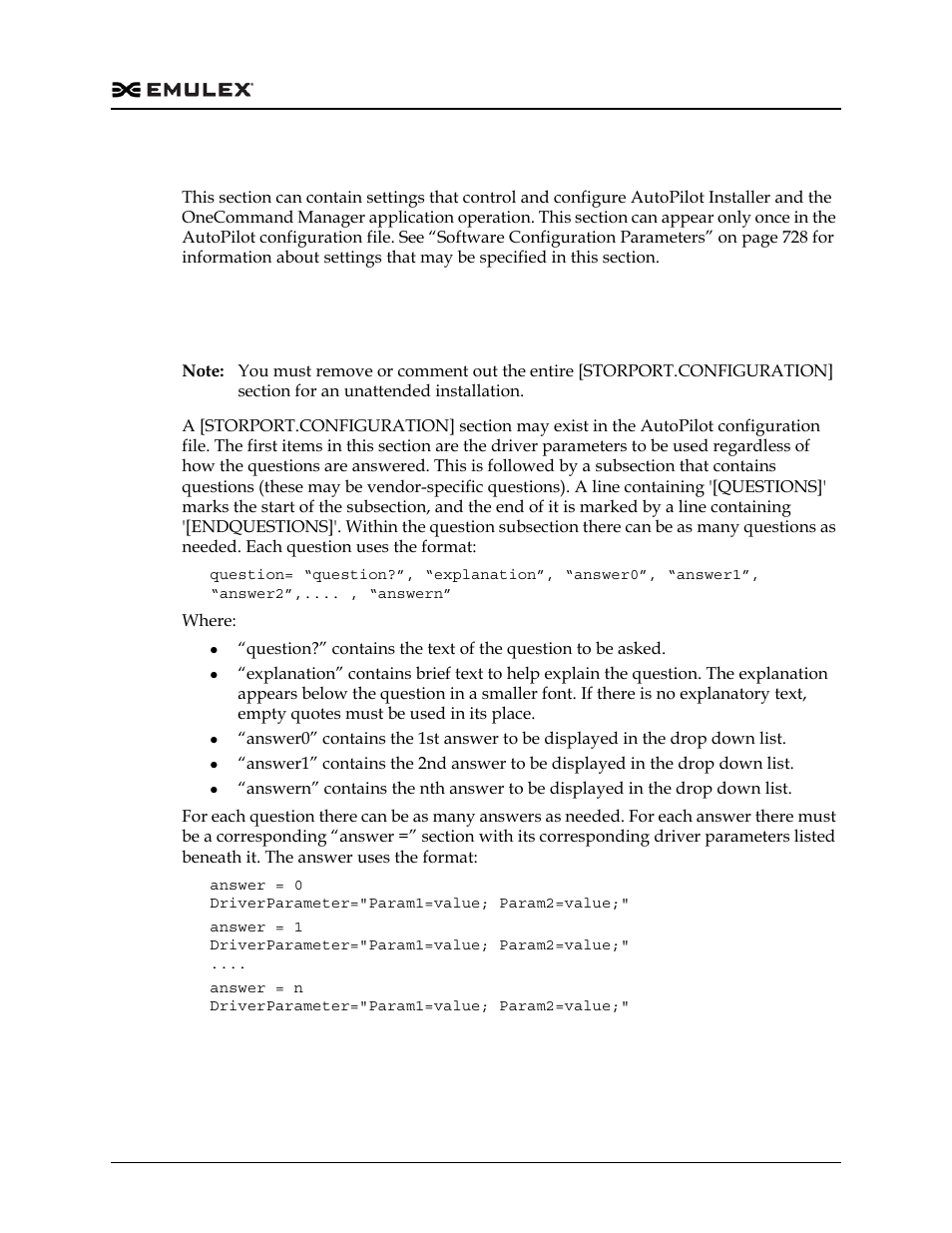 Software configuration [autopilot.config | Dell Emulex Family of Adapters User Manual | Page 732 / 1815