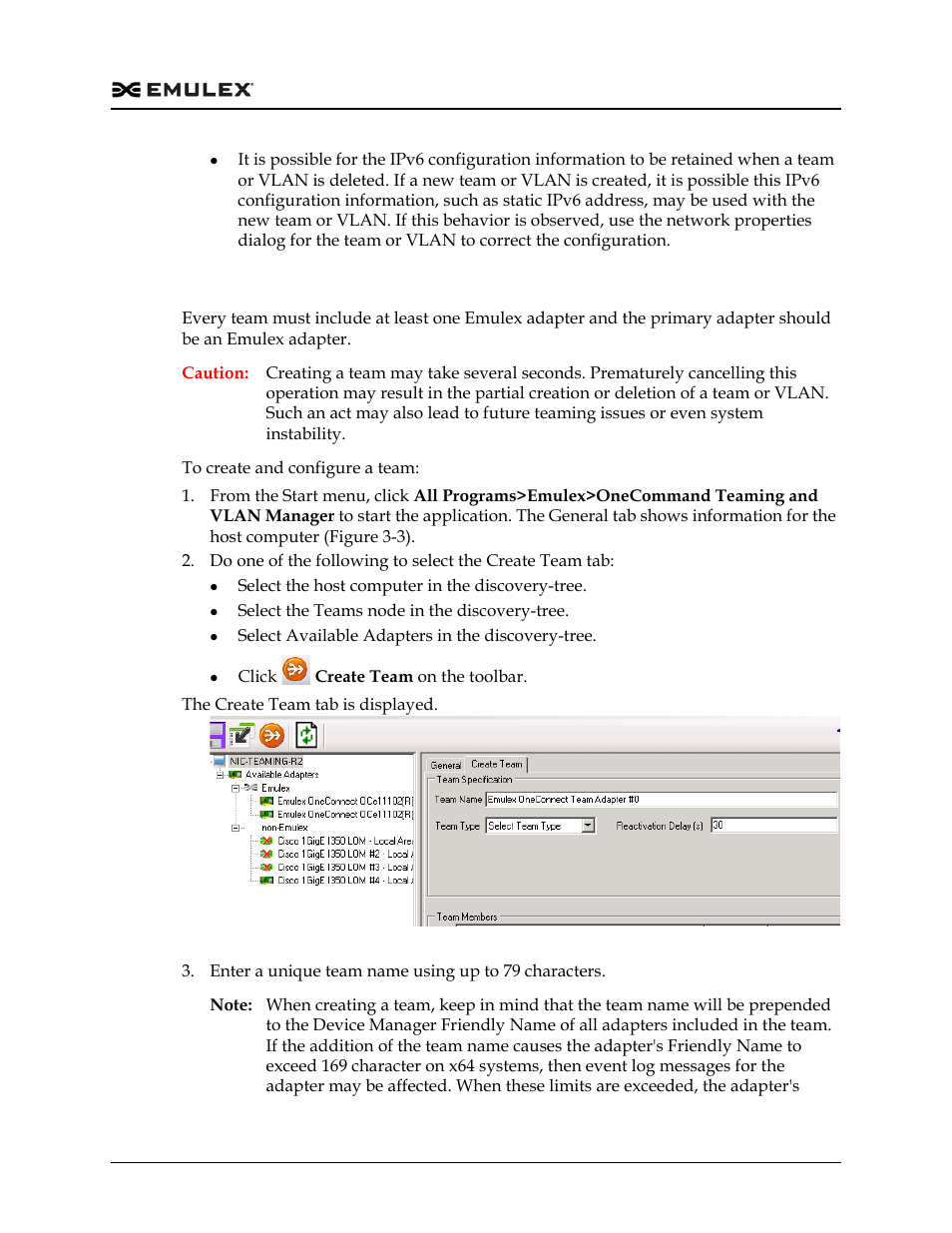 Creating a team, Figure 3-9 | Dell Emulex Family of Adapters User Manual | Page 765 / 1815