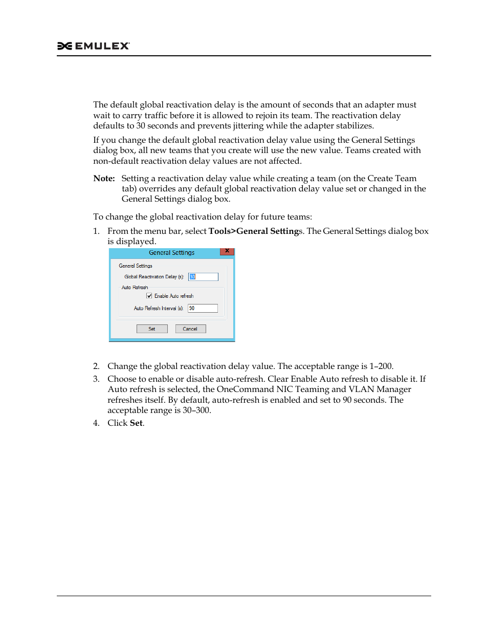 Changing the general settings, Figure 3-11, Ation, see “changing the | E “changing the | Dell Emulex Family of Adapters User Manual | Page 769 / 1815