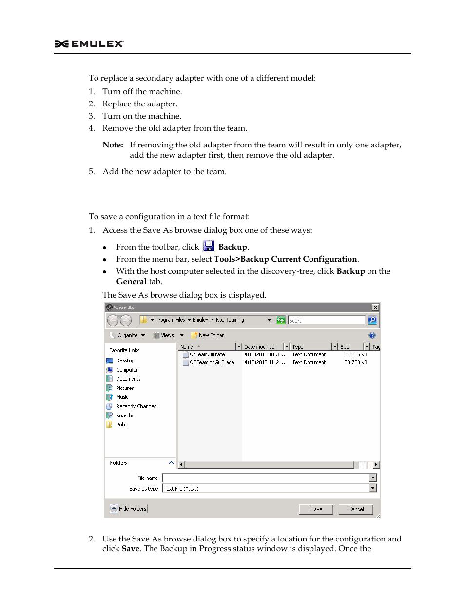 Saving a configuration, Figure 3-12 | Dell Emulex Family of Adapters User Manual | Page 771 / 1815