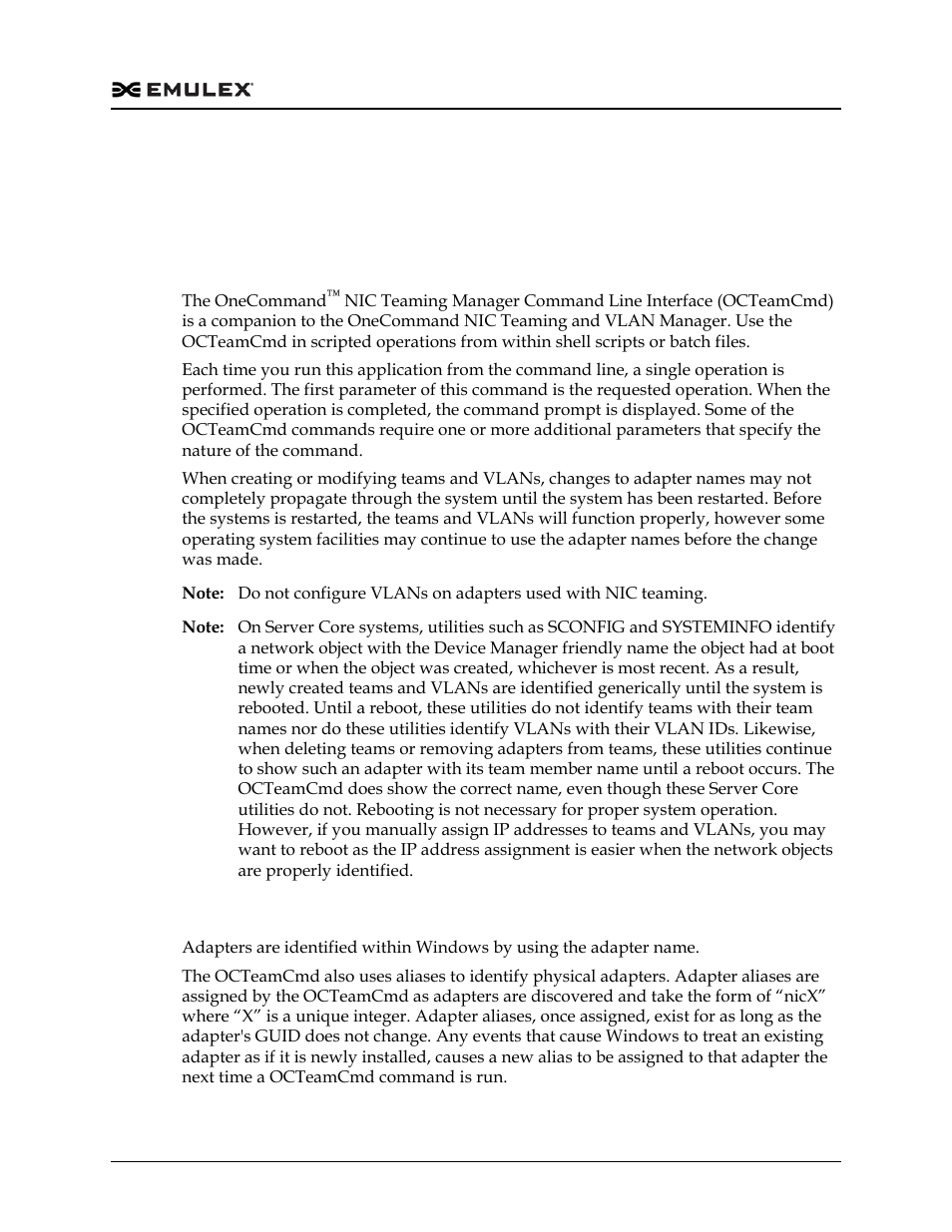 Introduction, Adapter aliases and team identification | Dell Emulex Family of Adapters User Manual | Page 780 / 1815