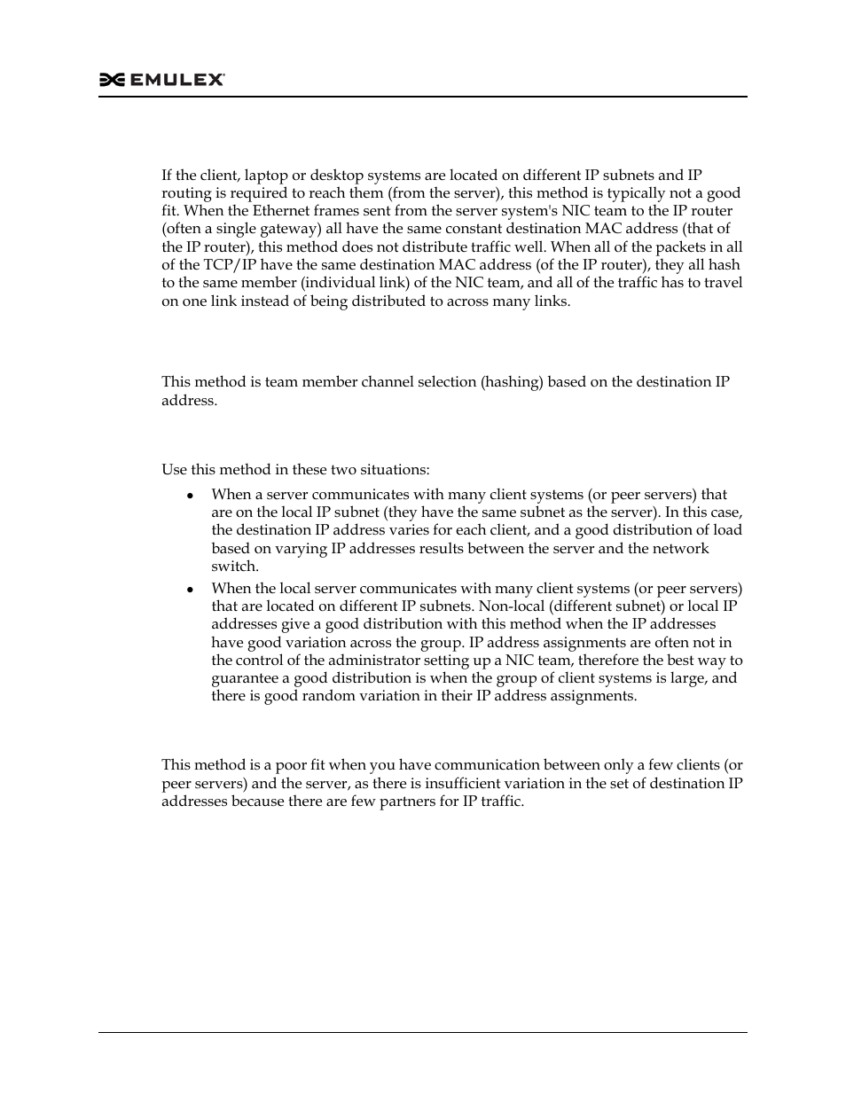 When not to use, Destination ip, When to use | Dell Emulex Family of Adapters User Manual | Page 808 / 1815