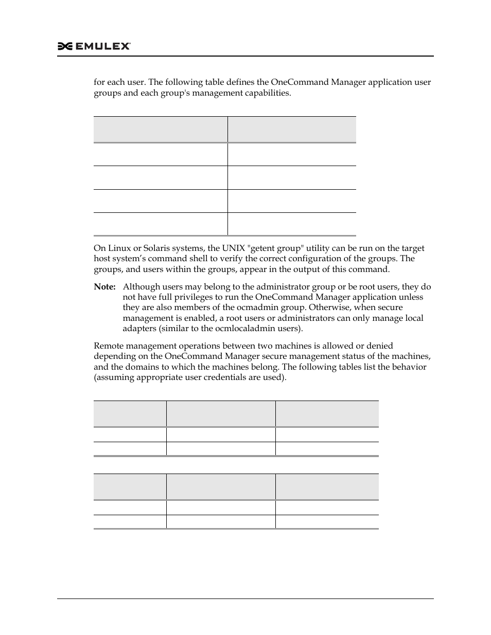Table 4-1, Table 4-2, Table 4-3 | Dell Emulex Family of Adapters User Manual | Page 84 / 1815