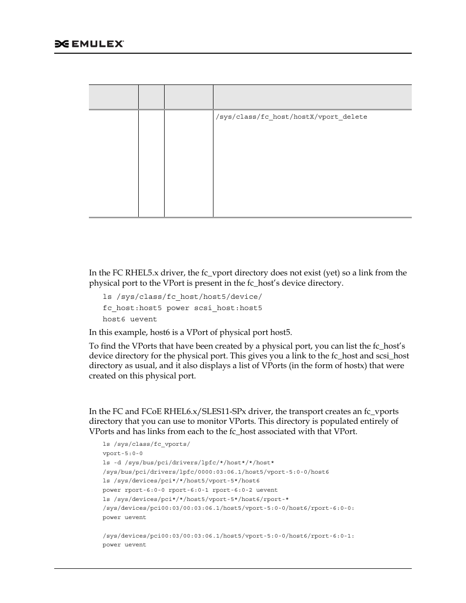 For the fc rhel5.x driver, For fc rhel6.x/sles11-spx drivers | Dell Emulex Family of Adapters User Manual | Page 862 / 1815
