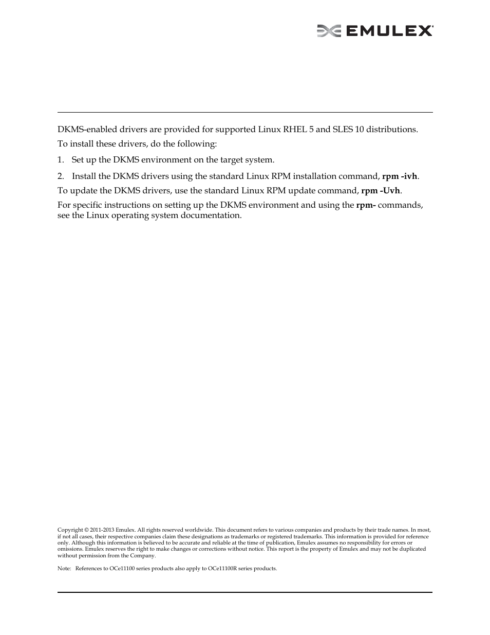 Installation instructions for dkms drivers, System, Date | Dell Emulex Family of Adapters User Manual | Page 984 / 1815