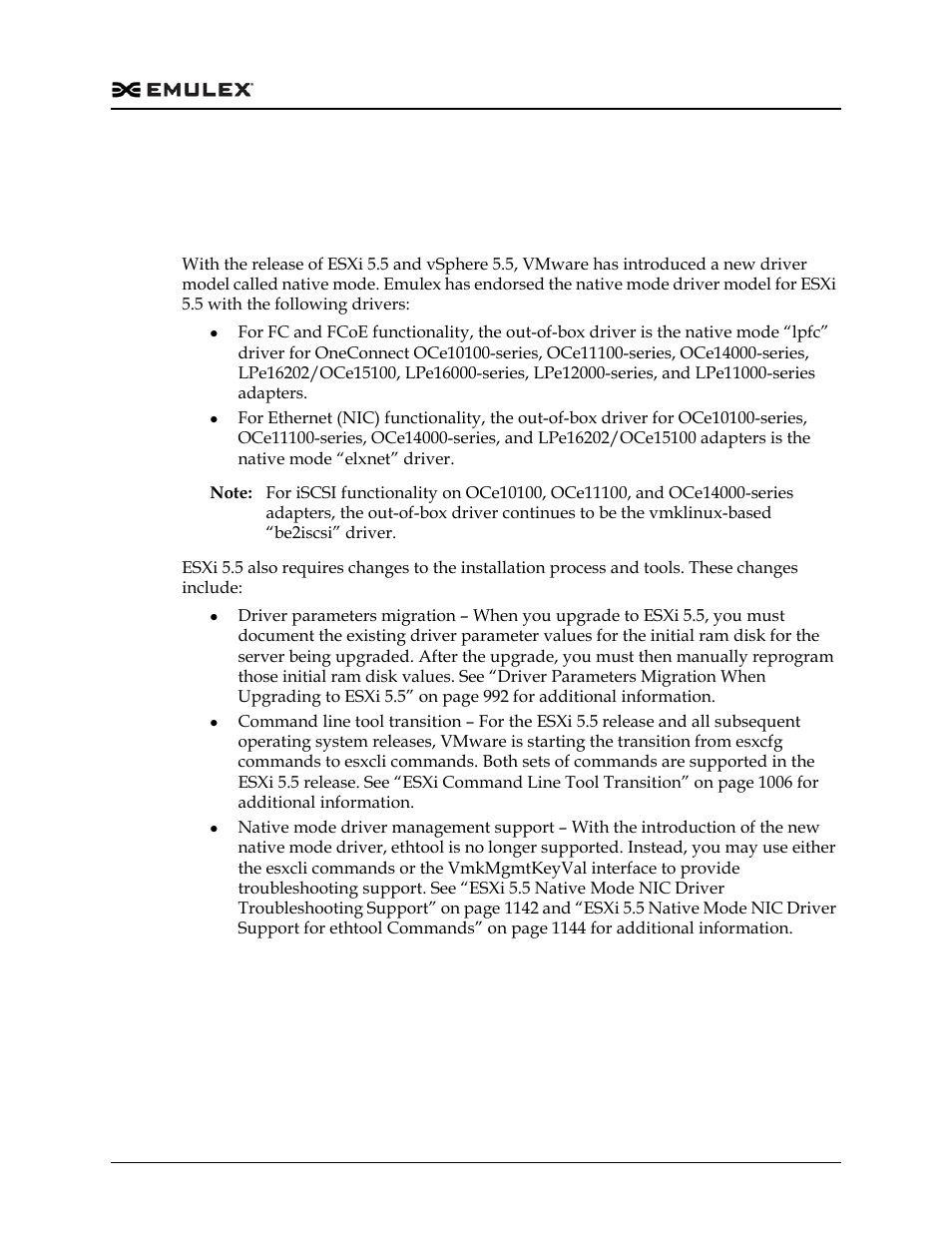 Installation, Esxi 5.5 overview | Dell Emulex Family of Adapters User Manual | Page 991 / 1815