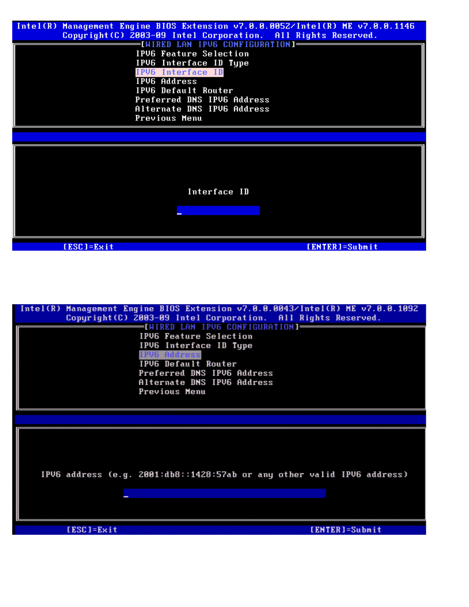 Ipv6 address, Ipv6 default router | Dell Latitude E6320 (Early 2011) User Manual | Page 38 / 107