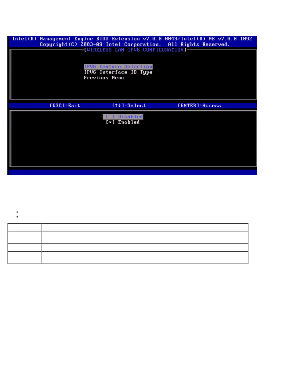 Ipv6 feature selection, Ipv6 interface id type | Dell Latitude E6320 (Early 2011) User Manual | Page 41 / 107